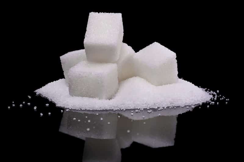 granulated and sugar cubes