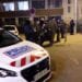 Police secures a street after a Greek Orthodox priest was shot and injured at a church in the centre of Lyon, France October 31, 2020. REUTERS/Cecile Mantovani