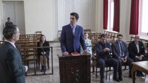 Ο Λάμπρος στη δίκη του Βόσκαρη