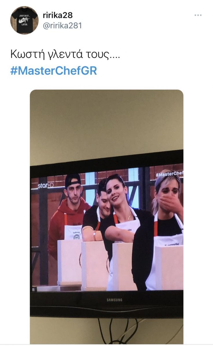 MasterChef 5 Επιστροφή Κωστή Twitter 8/3