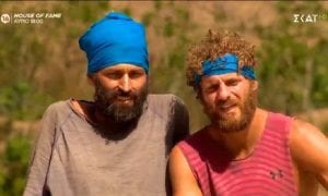 Σταμούλης και Παππάς σε πλάνο από το Survivor