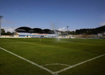 LIGA Smartbank pre-season: SD Amorebieta-UD Logrones General view of the stadium before the the pre-season match between SD Amorebieta and UD Logrones at Urritxe on 24 July, 2021 in Amorebieta, Spain. Amorebieta Urritxe Basque Country Spain AMOvsLOG031 Copyright: xRicardoxLarreinax